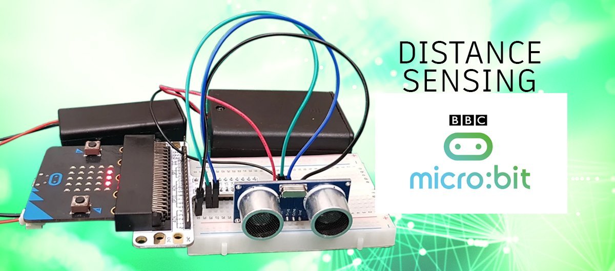 Distance Sensing with a HC-SR04 and micro:bit - Basic