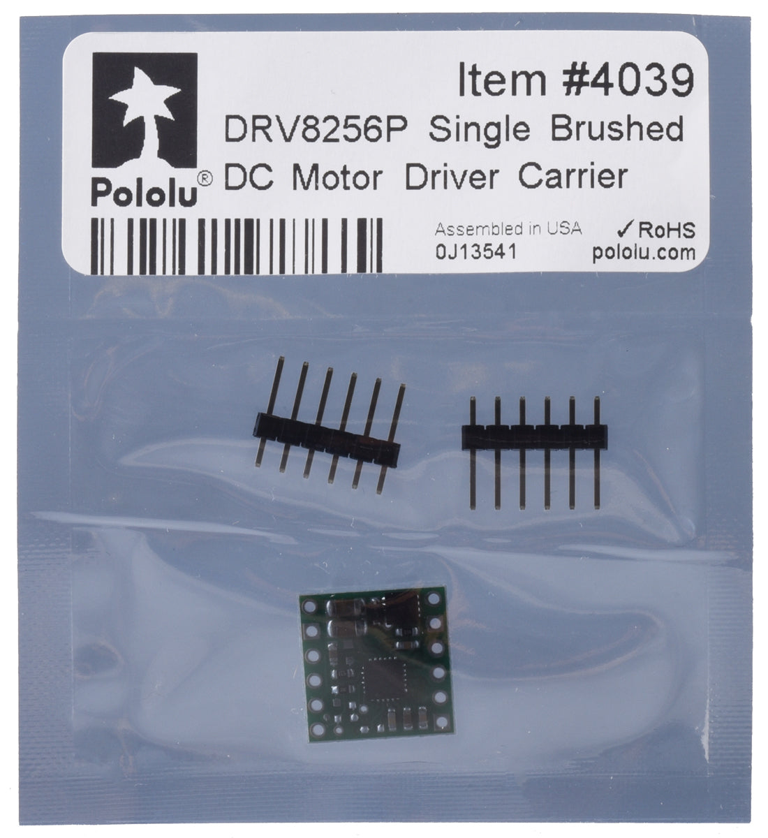 DRV8256P Single Brushed DC Motor Driver Carrier