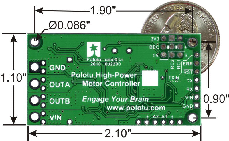 Pololu Simple High-Power Motor Controller 24v23