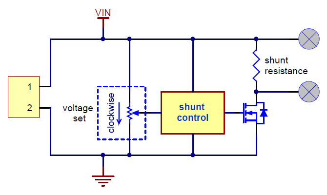 Shunt Regulator: Fine-Adjust LV, 1.50Ω, 15W